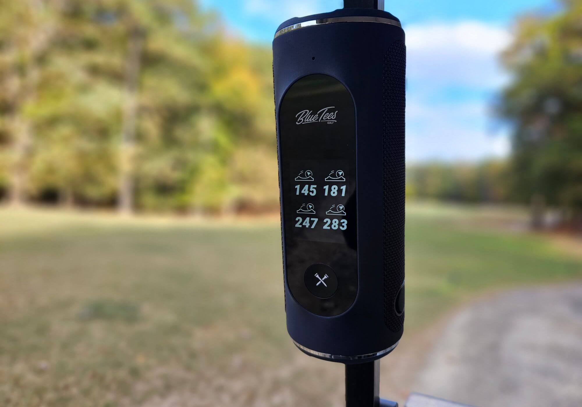 blue tees golf speaker