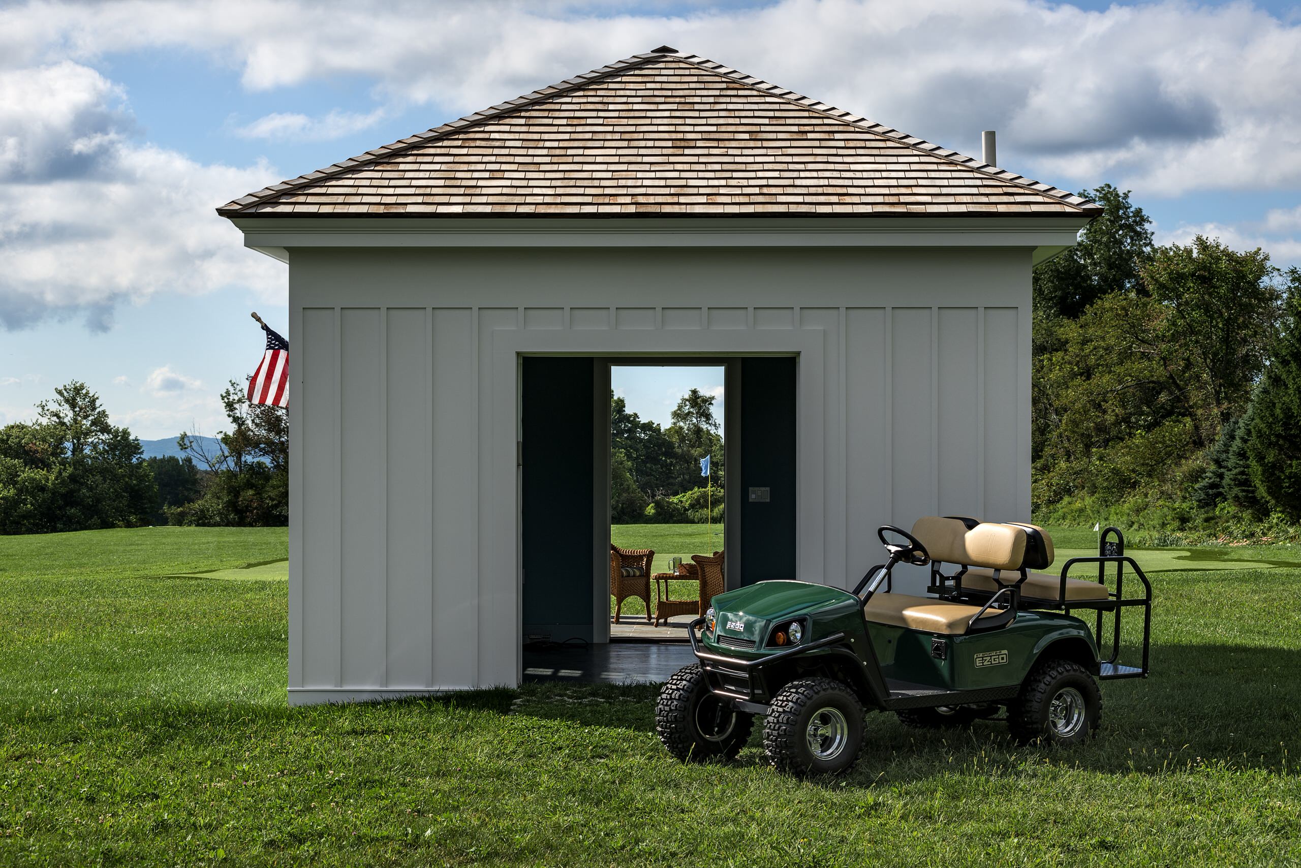 golf cart shed