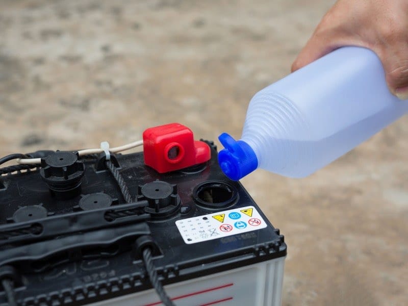how to use golf cart battery water fill system