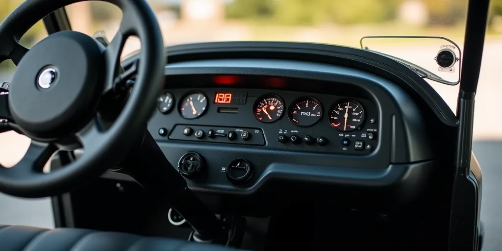 install battery gauge on golf cart