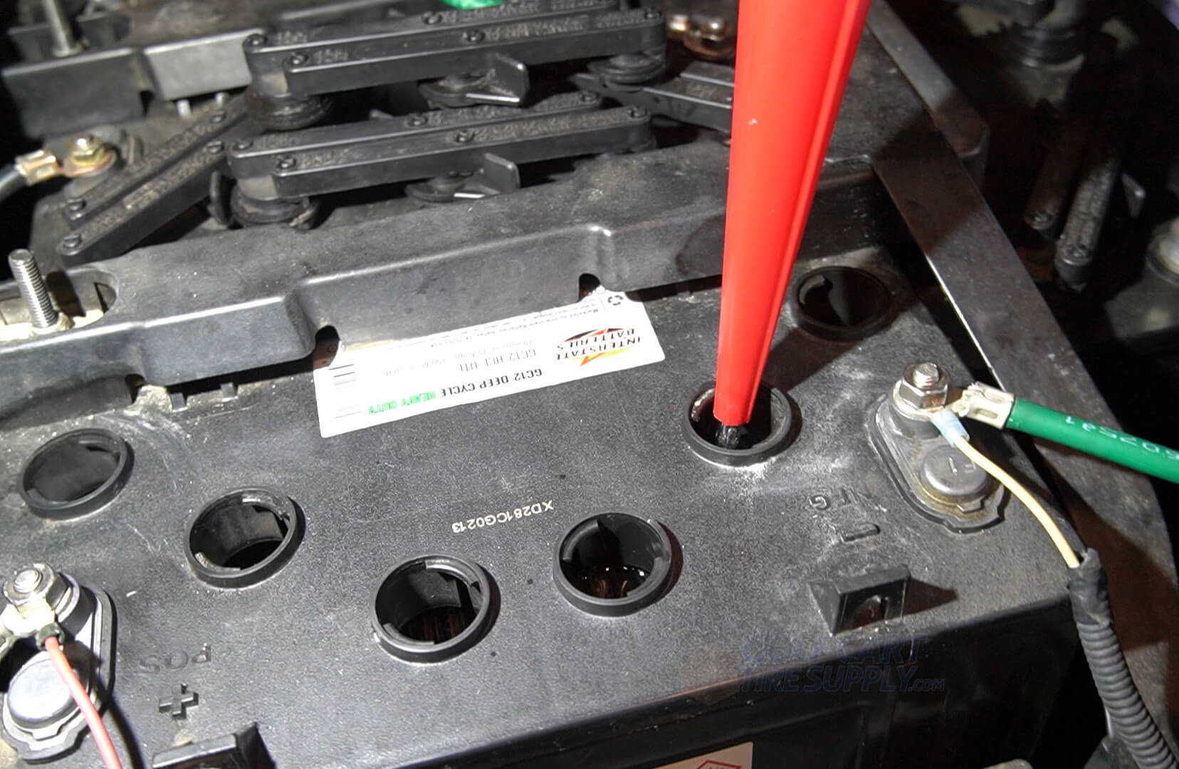 install lead-acid battery in golf cart