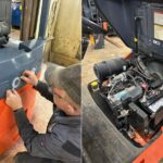 how to open hood on toyota forklift