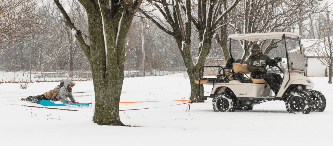 how to store an electric golf cart for the winter