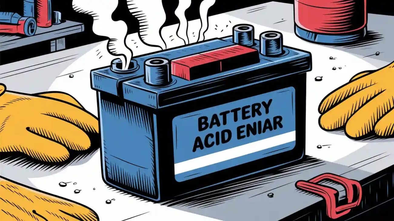 why does a forklift battery smell like rotten eggs when it overheats