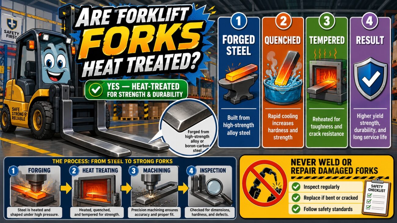 are forklift forks heat treated