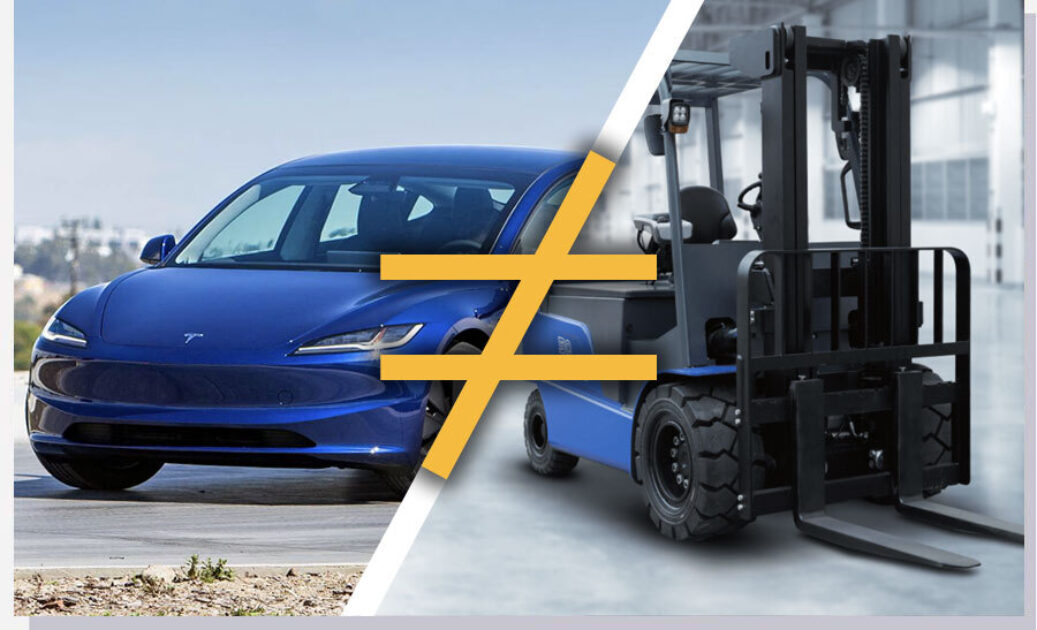 are forklifts heavier than cars