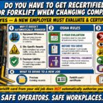 do you have to get recertified for forklift changing companies​