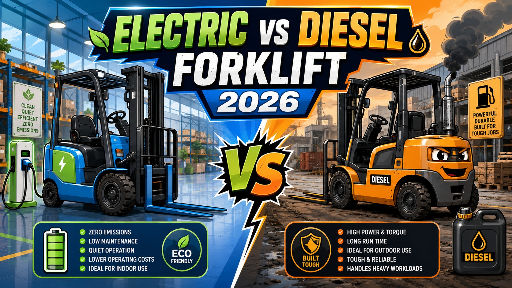 electric vs diesel forklift 2026