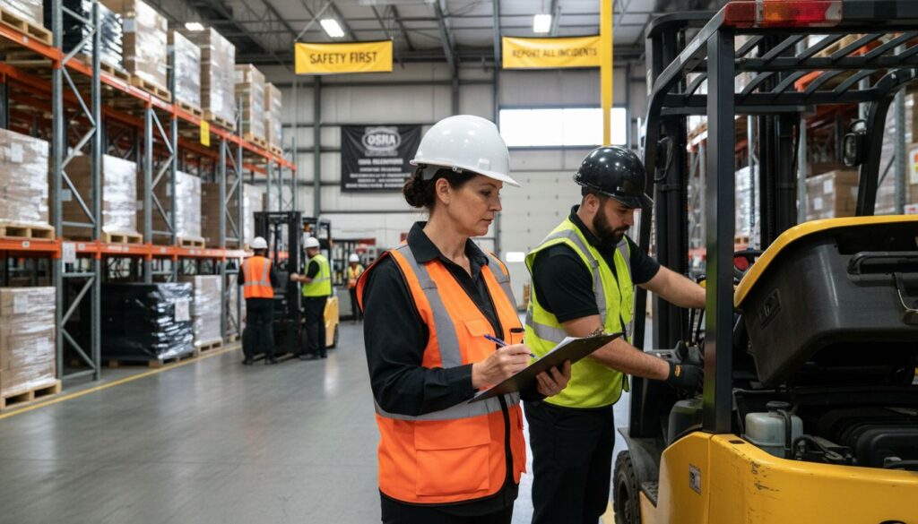 how frequently must an employer evaluate a forklift operator