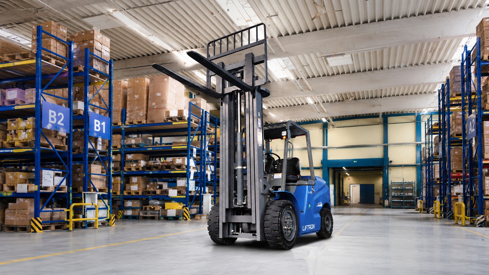 how high can a liftron forklift reach