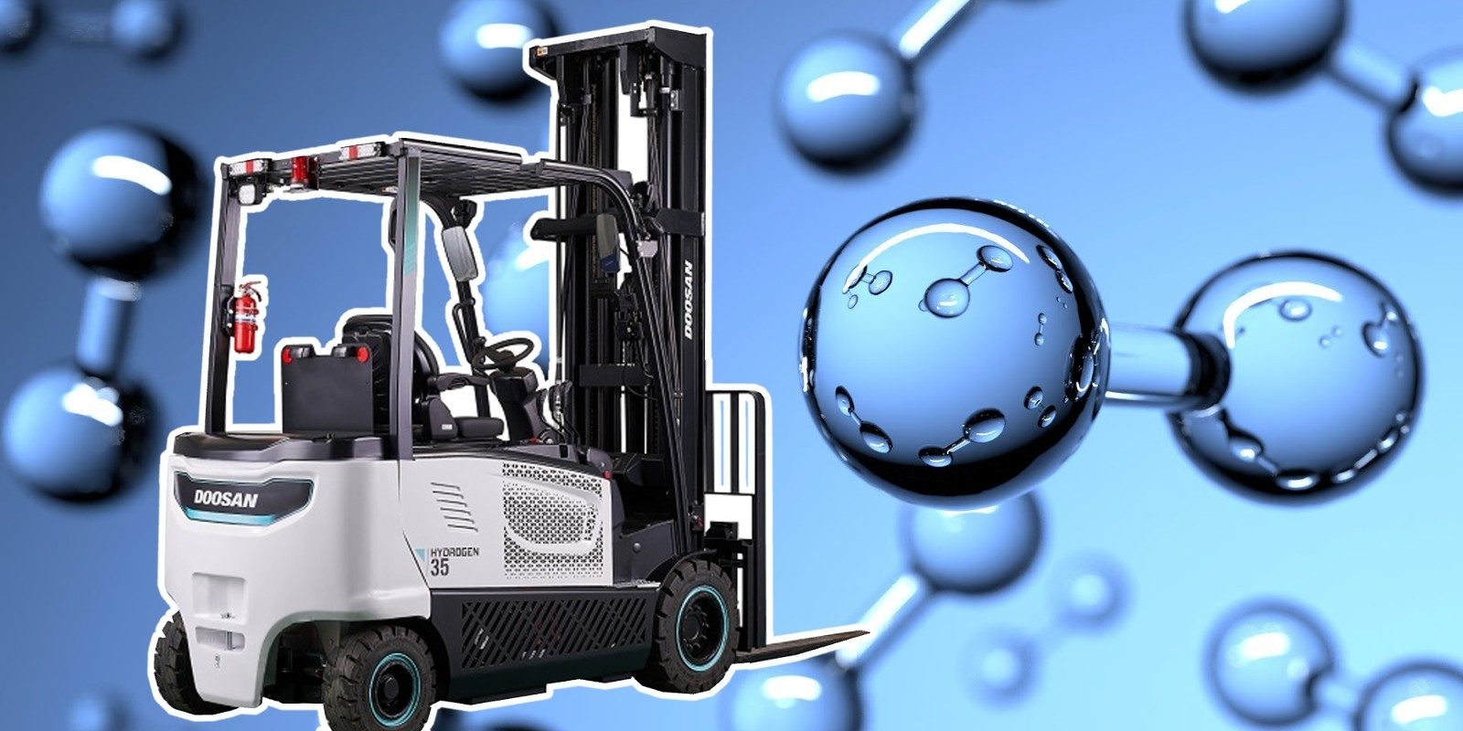 how much output does a hydrogen forklift put out