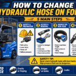 how to change hydraulic hose on forklift