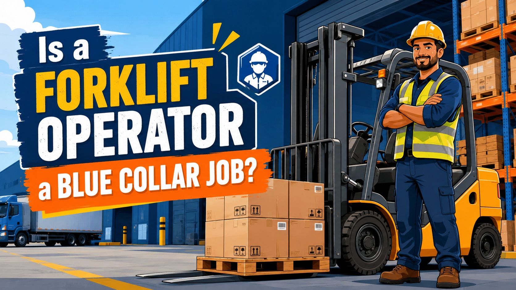 is a forklift operator a blue collar job