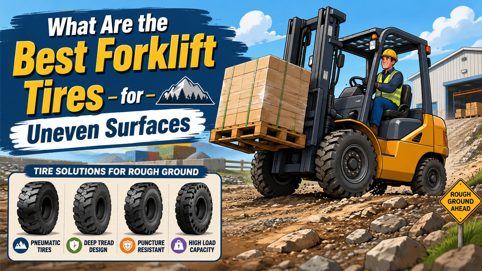 what are the best forklift tires for uneven surfaces