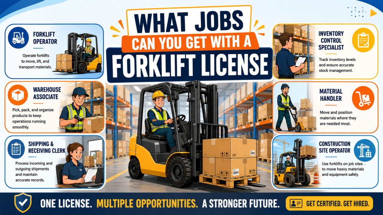 what jobs can you get with a forklift license