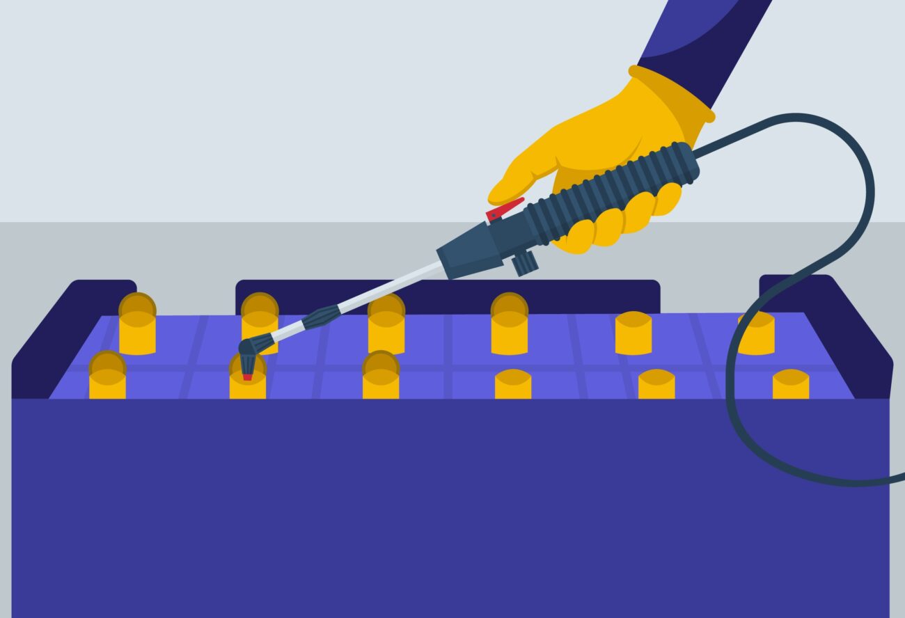 when should you add water to a forklift battery​
