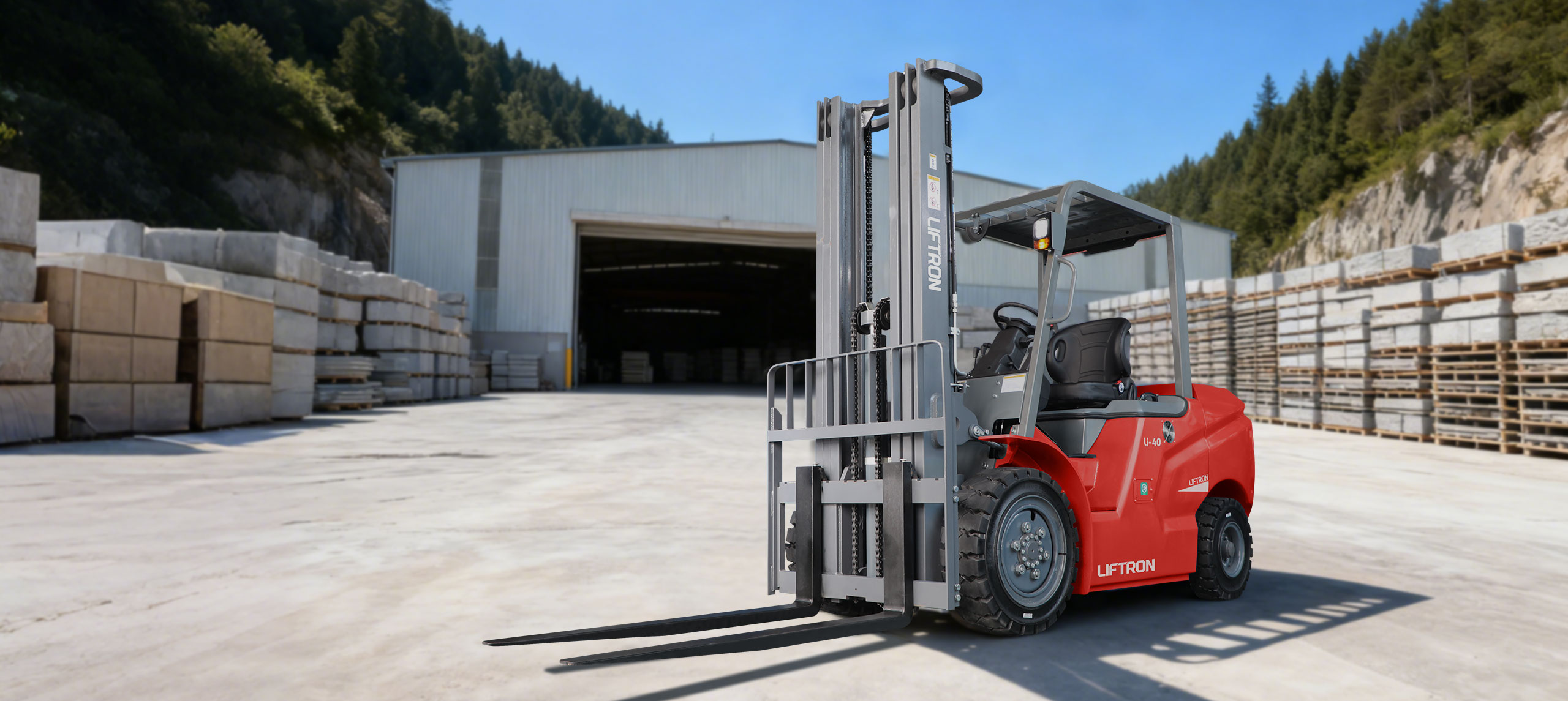 can liftron electric forklifts be used outdoors