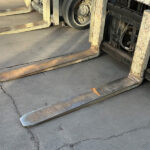 how to cover up dents and scratches on a forklift