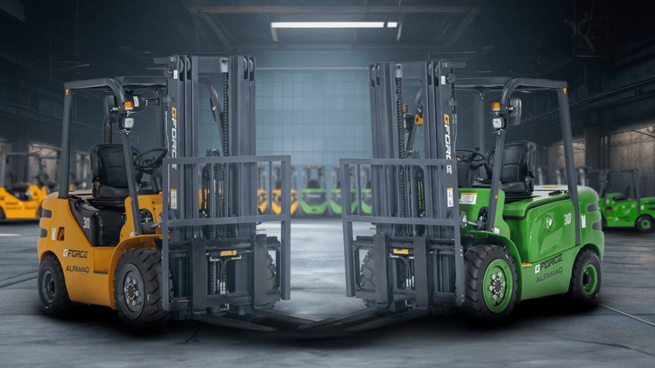 how to park a forklift safely