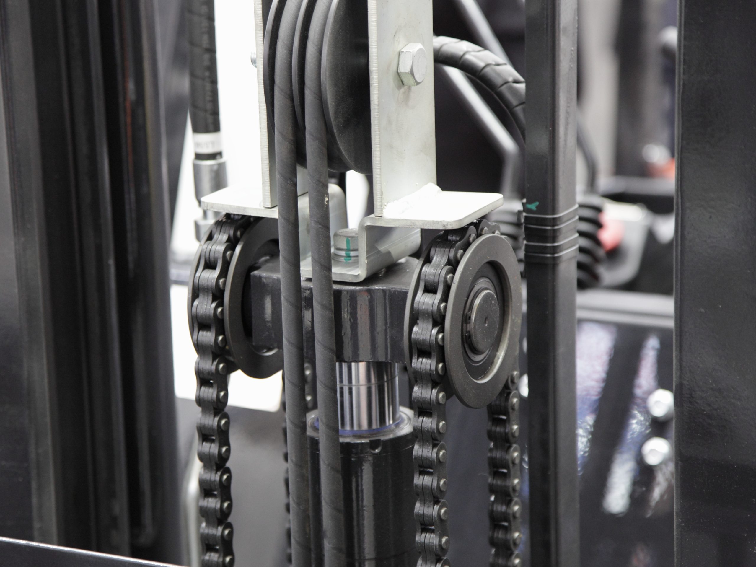 what is a silver cylinder on a forklift