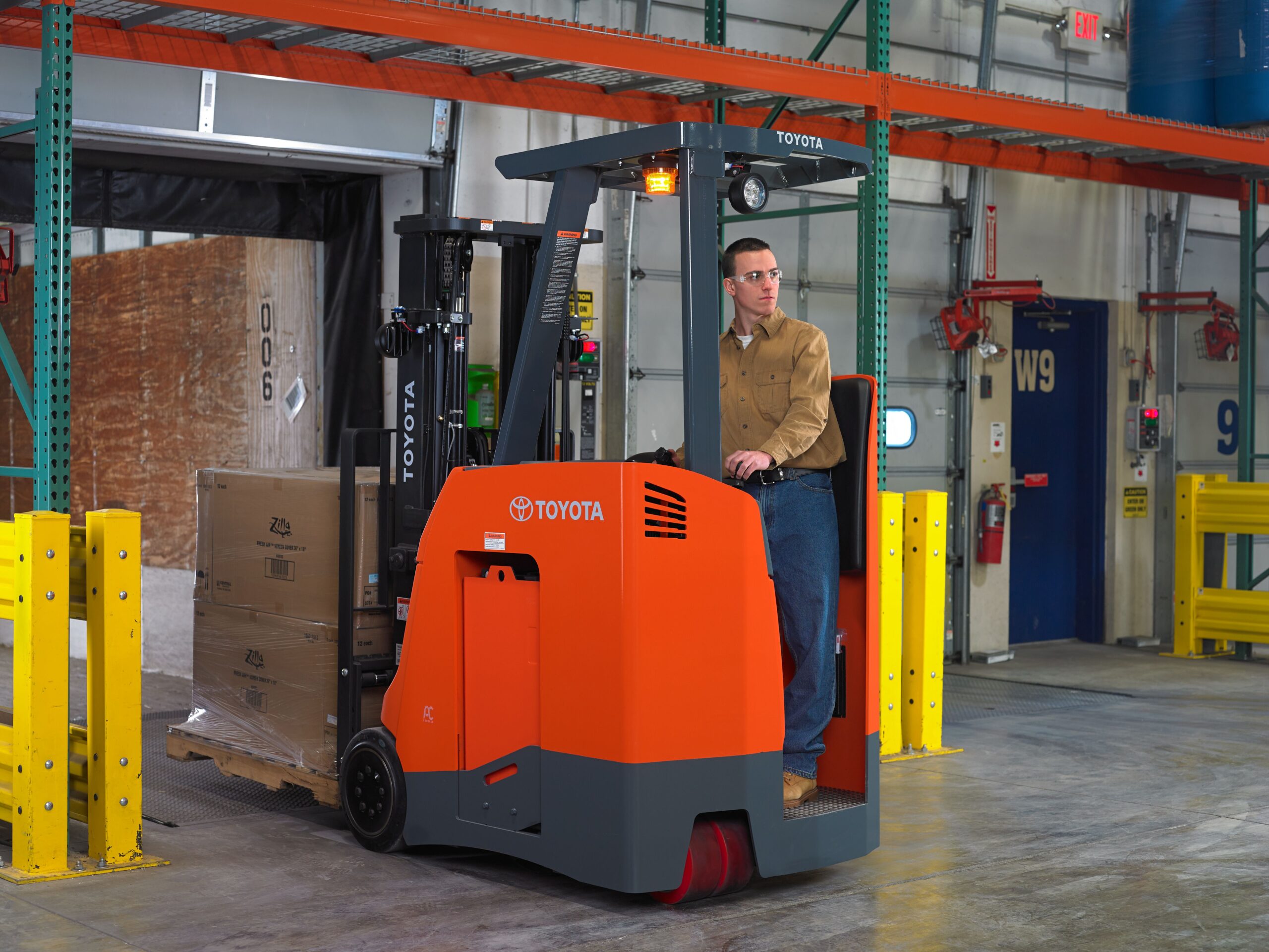 what is a stand up forklift