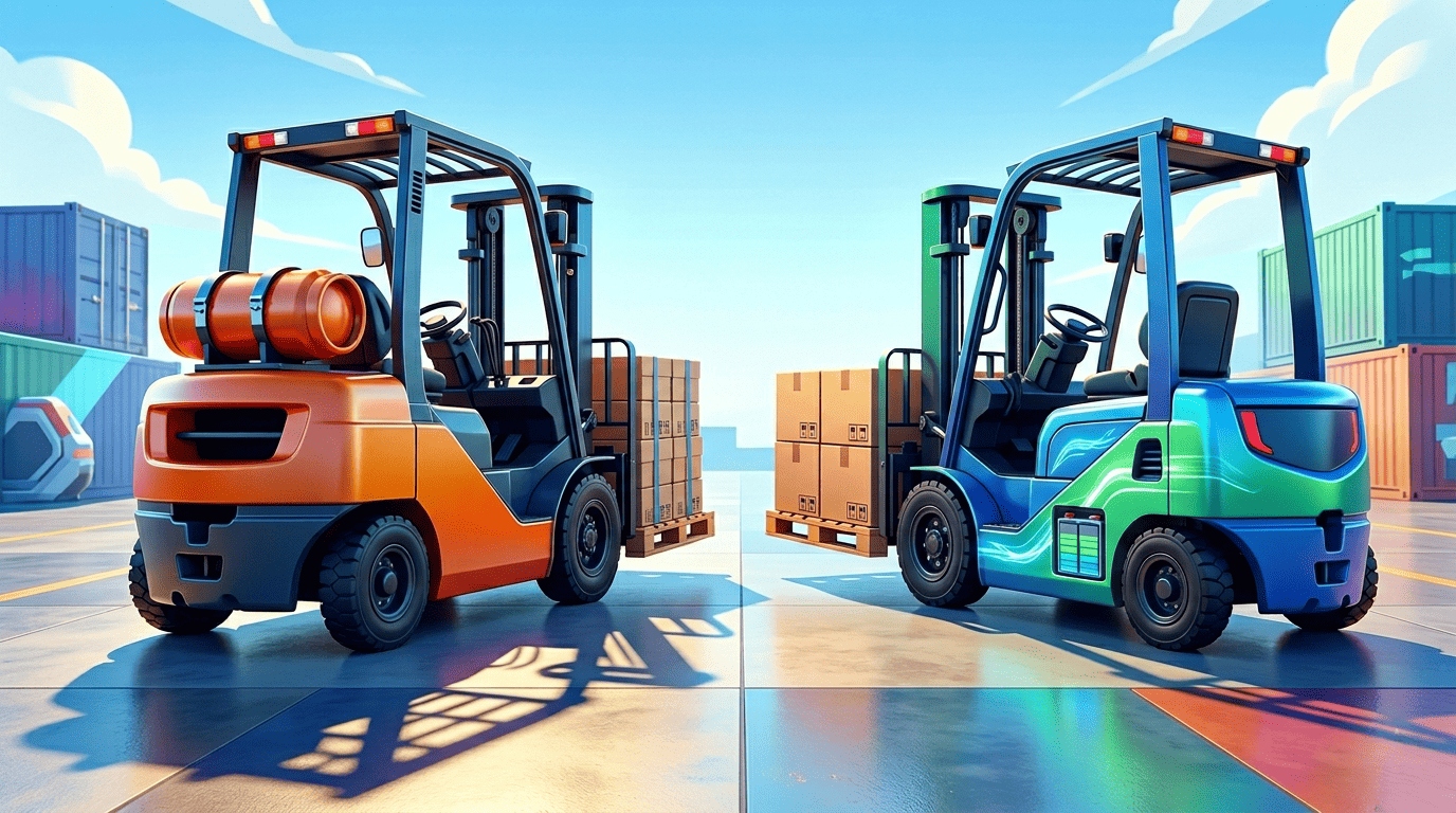 what is an electric forklift vs propane