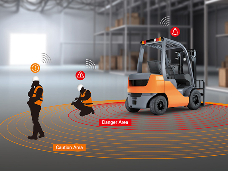 what is the fall zone for a forklift operation
