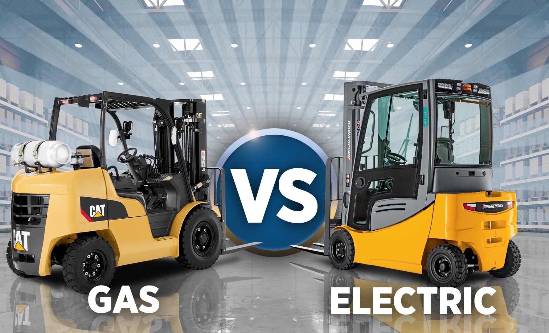 what's the difference between gas and electric powered forklifts​