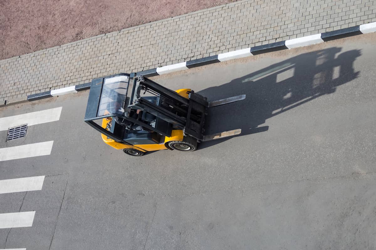 can a forklift be driven on the streets