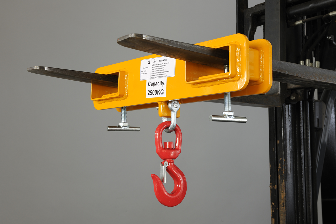 can a hoisting hook be attached too a liftron forklift​