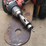 can you drill holes in forklift forks
