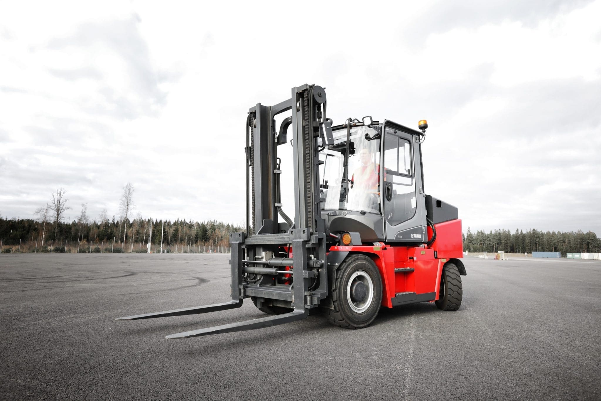 can you drive a forklift over any type of surface