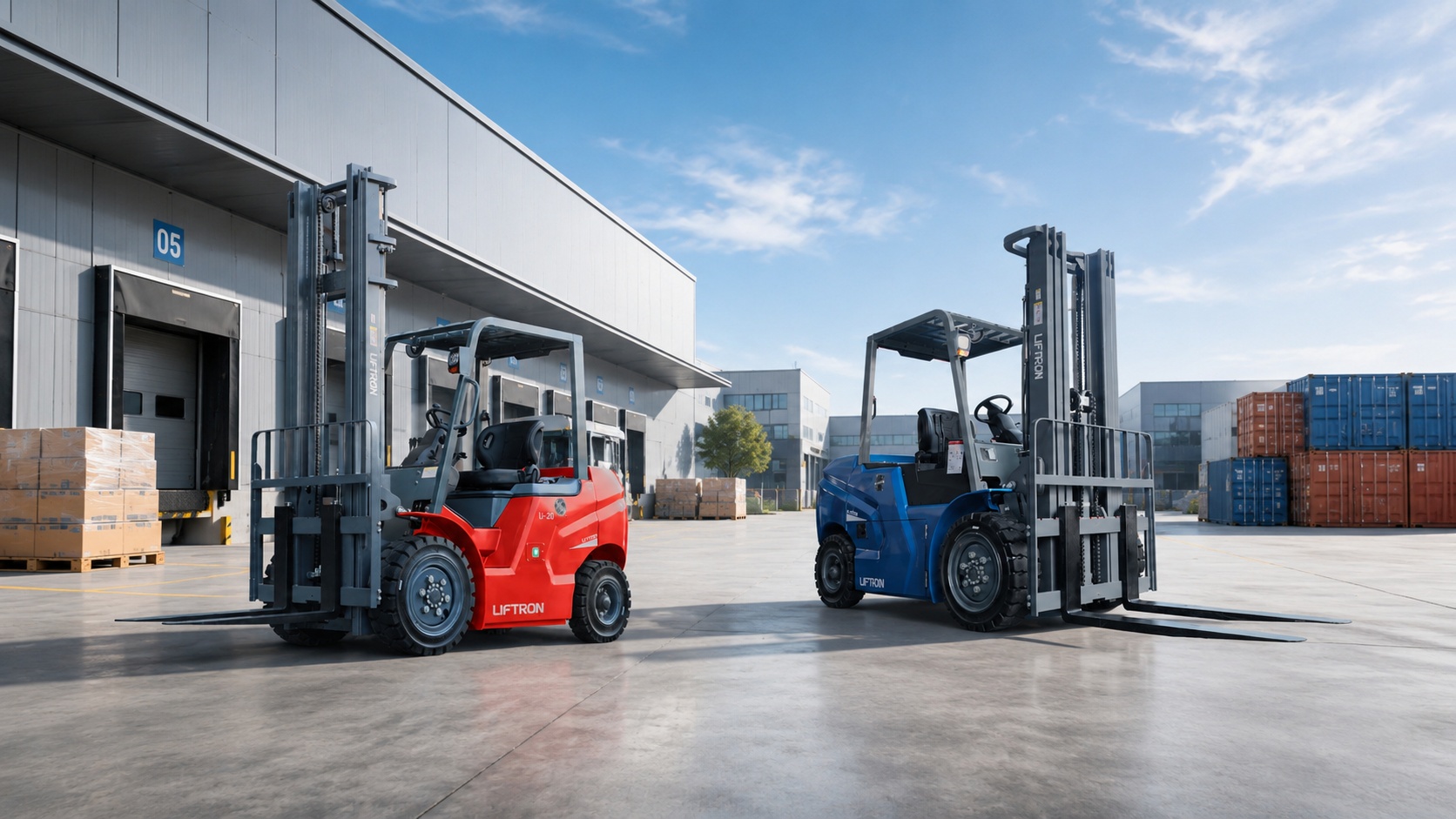 counterbalance forklift truck for rent liftron