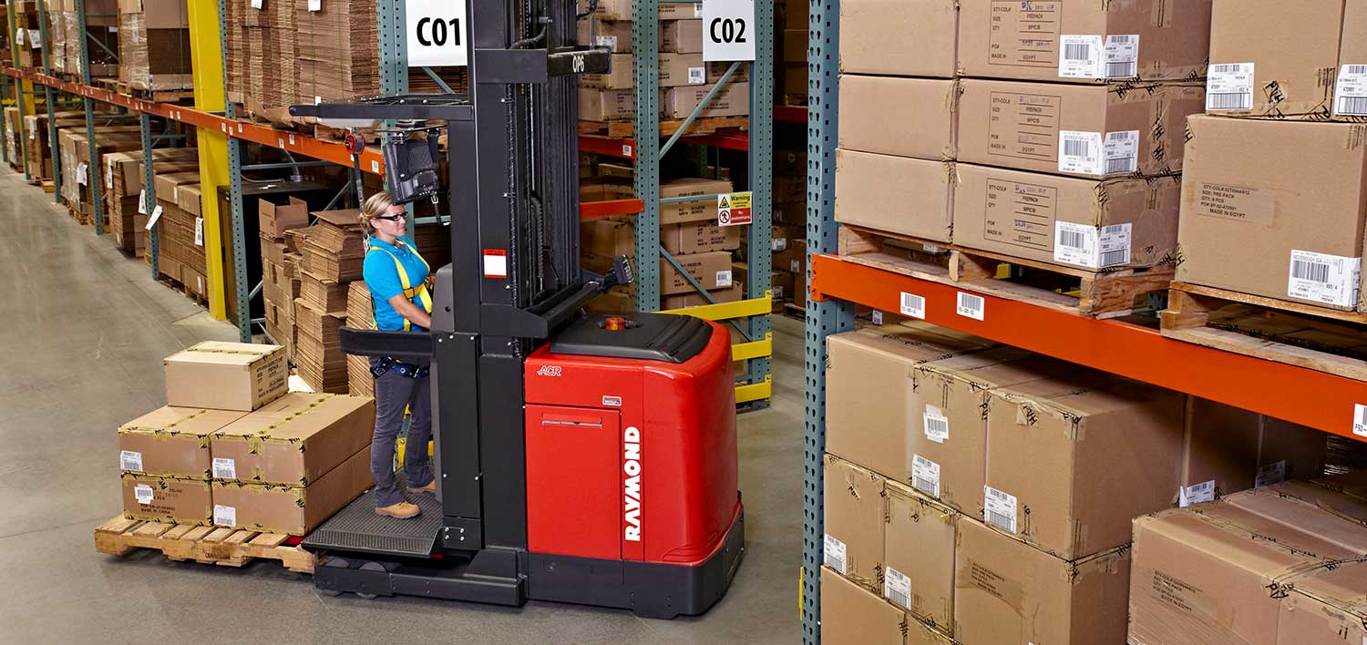 how does an order picker forklift work