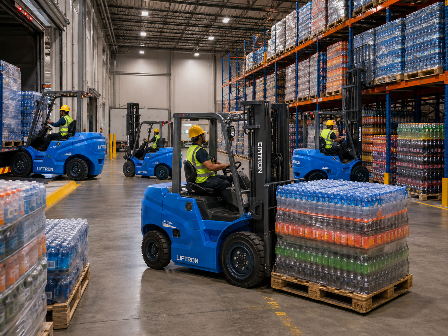 how should a forklift operator travel with a full pallet