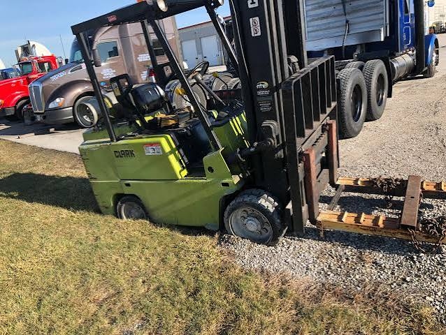 how to get forklift unstuck from gravel