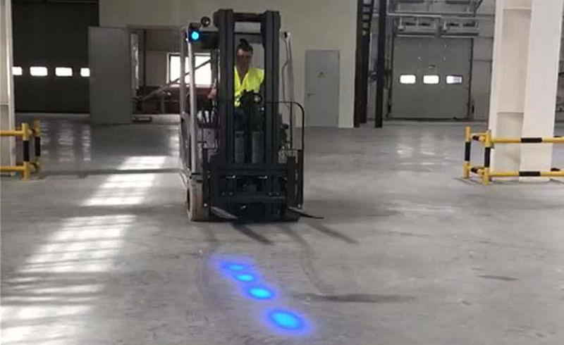 what is the blue light on a forklift for​
