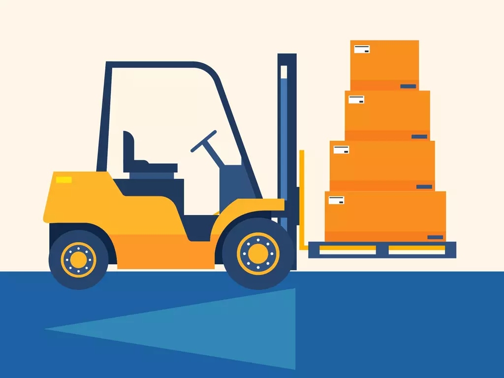 what is the combined center of gravity on a forklift