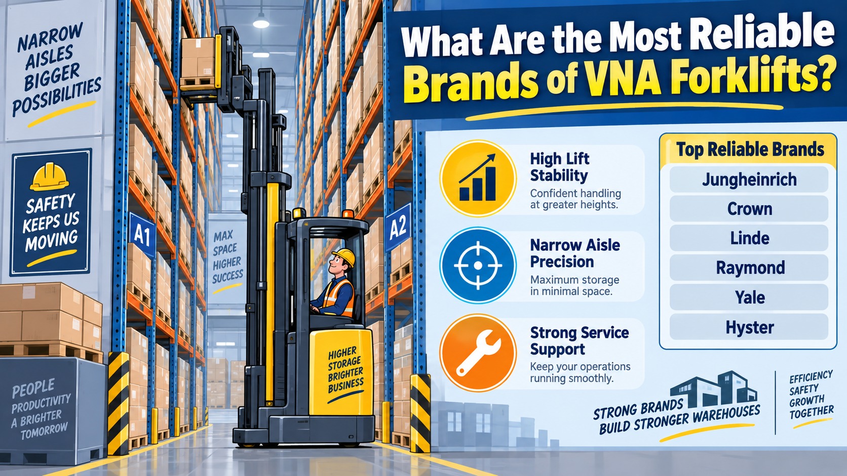 what are the most reliable brands of vna forklifts