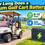 how long does a lithium golf cart battery last