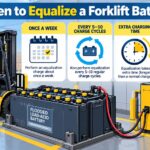 when to equalize a forklift battery